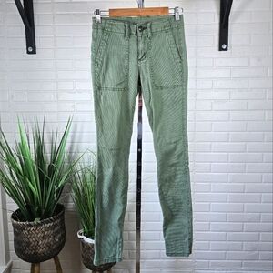CAbi Green The Quest Skinny Stretch Corduroy Pants Size 2
